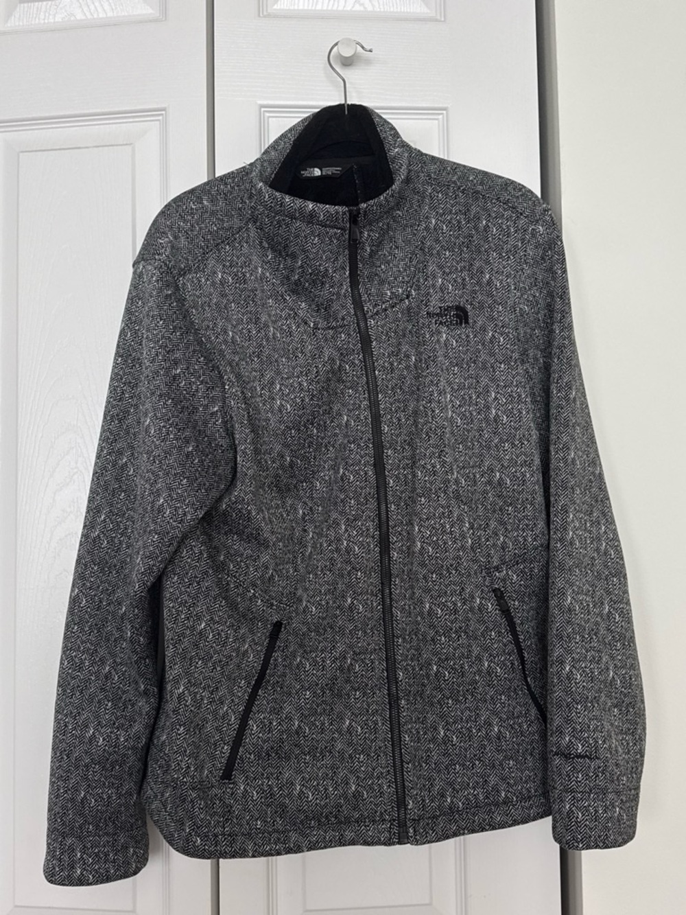 The North Face herringbone fleece jacket size XL #outdoor #thenorthface